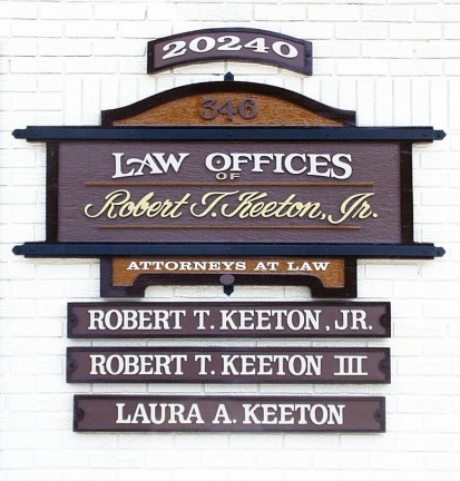 design law firm signs