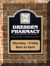 Dresden Pharmacy Hours Plaque